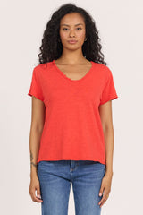 Vanya Tee Poppy Red