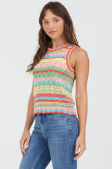 Amora Top in Riviera Stripe view 3