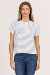 Kaira Top Cobalt Stripe