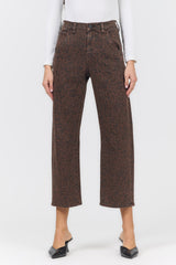 Lasso Jean Brown Leopard