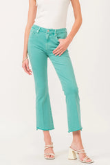 Dear John Denim - Jeanne High Rise Cropped Flare Jeans