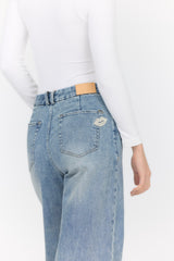 Audrey High Rise Wide Leg Jeans Sketchbook Fade view 3