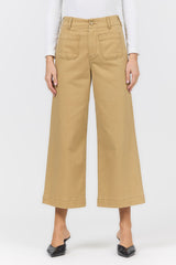 Audrey Wide Leg Jean Khaki