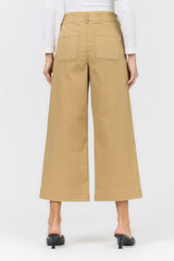 Audrey Wide Leg Jean Khaki view 3