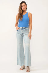 Dear John Denim - Fiona Super High Rise Wide Leg Jeans - 25