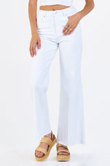 Fiona Wide Leg Jean White