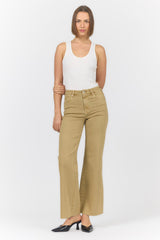 Fiona Wide Leg Jean Khaki view 2