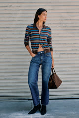 Pistola Lexi Mid Rise Bowed Straight Jean - Moonwave - alternate view 7