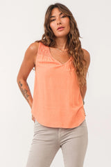 Dear John Denim - Paige Ruched Detail Tank