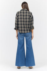 Adrianna Shirt Midnight Lecture Plaid view 4