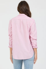 Lolita Shirt Pale Lilac Stripe view 3