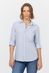 Galina Shirt Campus Blue Stripe