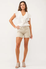 Dear John Denim - Julian High Rise Shorts - 24 / Safari