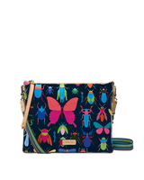 Gemma Downtown Crossbody - blue bug print