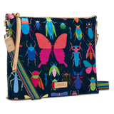 Gemma Downtown Crossbody - blue bug print