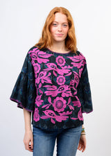 Enya Top in Navy view 2