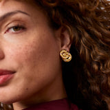 Rainbow Infinity Earrings in Champagne Radiance view 2