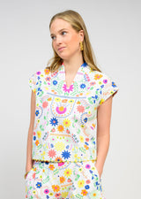 Flores Top in White view 3