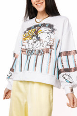 Licensed Teal & Brown PBR Queen Sweatshirt - Detail