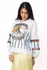 Licensed Teal & Brown PBR Queen Sweatshirt - Side