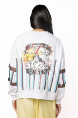 Licensed Teal & Brown PBR Queen Sweatshirt - Back