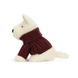 Munro Scottie Dog 'Winter Jumper' by Jellycat view 3