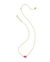 Tatum October Short Pendant Necklace in Azalea Pink Mix view 2