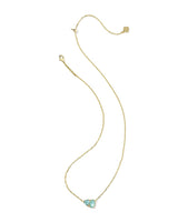 Tatum December Short Pendant Necklace in Blue Mix view 2