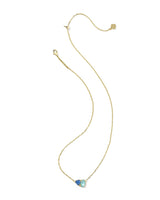Tatum March Short Pendant Necklace in Light Blue Mix view 2