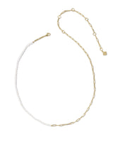 Markie Gold Half Chain Necklace view 2