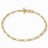 Colette Link Necklace in Gold view 3