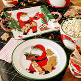 Vietri Old St. Nick Rimmed Round Platter view 3