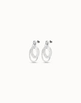 Uno De 50 - Sterling Silver-plated Irregular Hoop Earrings