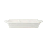 Vietri - Three-part Servers - Pietra Serena Server - White