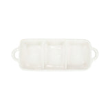 Vietri - Three-part Servers - Pietra Serena Server - White
