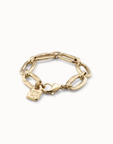 Uno De 50 - 18k Gold-plated Oval Link Bracelet
