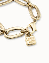 Uno De 50 - 18k Gold-plated Oval Link Bracelet