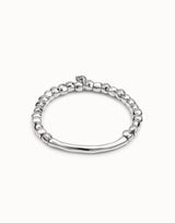 Uno De 50 - Sterling Silver-plated Bracelet with Tubular