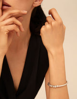 Uno De 50 - Sterling Silver-plated Bracelet with Tubular