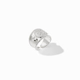 Coin Crest Ring in Cubic Zirconia view 3
