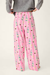 P.J. Salvage Cupcakes & Champagne Flannel Pajama Pants in Baby Pink