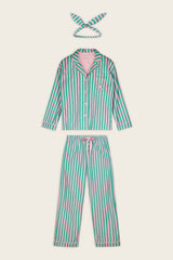 P.J. Salvage Ski Bunny Icon 3-Piece Long Sleeve Flannel PJ Set in Tender Pink