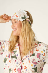 P.J. Salvage Saddle Up western print 3-piece pajama set in Nude