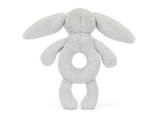 Jellycat - Plush - Bashful Grey Bunny Ring Rattle