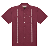 Guayabera Libre in Maroon