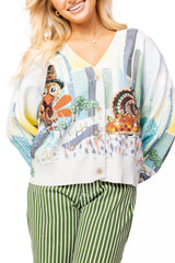 Queen of Sparkles - Multi Thanksgiving Parade Button Up