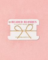 Gold Bow Bracelet by Beaded Blondes