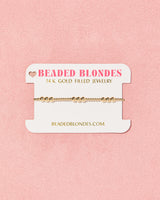 ILY Bracelet in Gold by Beaded Blondes