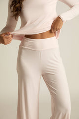 Faceplant Dreams - Wide-leg Capri Pant: Earl Grey / Large
