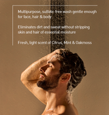 All-Over Wash for Face, Hair & Body